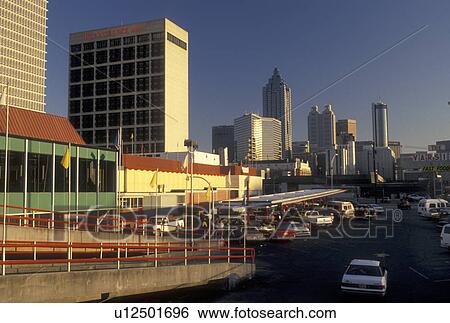 Atlanta, GA, Georgia, The Varsity Restaurant and skyline downtown Atlanta. View Large Photo Image Stock Photograph - Atlanta, GA, Georgia, The Varsity Restaurant and skyline downtown Atlanta.. Fotosearch