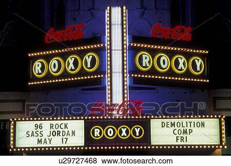 Atlanta, Roxy Theater, Buckhead, GA, Georgia, The marquee of the Roxy ...