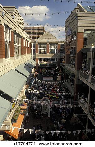 Stock Image -  Atlanta, Underground Atlanta, GA, Georgia, 1994 Montreux Atlanta Music Festival in Underground Atlanta in downtown Atlanta. . Fotosearch