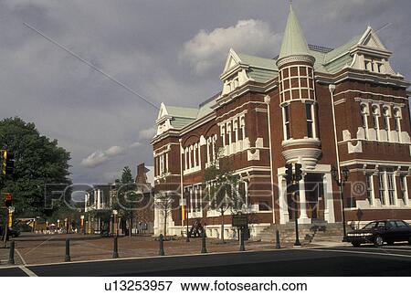 Stock Photo -  Augusta, GA, Georgia, Historic Cotton Exchange Welcome Center in downtown Augusta.. Fotosearch