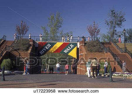 Stock Photo -  Augusta, GA, Georgia, River Walk along the Savannah River in Augusta.. Fotosearch