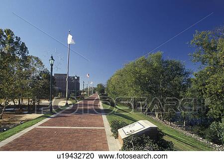 Augusta, GA, Georgia, Riverwalk, a red brick path, along the Savannah River in Augusta. View Large Photo Image Stock Image - Augusta, GA, Georgia, Riverwalk, a red brick path, along the Savannah River in Augusta.. Fotosearch