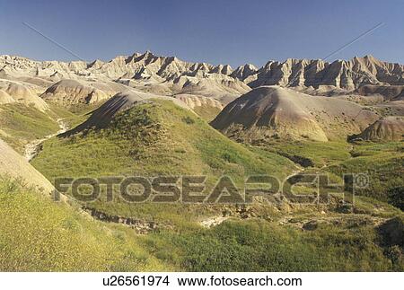 Badlands National Park, SD, South Dakota, Scenic view of Yellow Mounds in Badlands Nat'l Park in South Dakota. View Large Photo Image Picture - Badlands National Park, SD, South Dakota, Scenic view of Yellow Mounds in Badlands Nat'l Park in South Dakota.. Fotosearch
