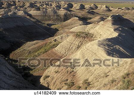 Badlands National Park, SD, South Dakota, Scenic view of rock formations in Badlands Nat'l Park in South Dakota. View Large Photo Image Stock Photo - Badlands National Park, SD, South Dakota, Scenic view of rock formations in Badlands Nat'l Park in South Dakota.. Fotosearch