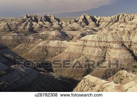 Badlands National Park, SD, South Dakota, Spectacular landscape of rock formations in Badlands Nat'l Park in South Dakota. View Large Photo Image Stock Photo - Badlands National Park, SD, South Dakota, Spectacular landscape of rock formations in Badlands Nat'l Park in South Dakota.. Fotosearch