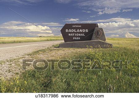 Badlands National Park, SD, South Dakota, Entrance at Pinnacle to the Badlands Nat'l Park in South Dakota. View Large Photo Image Stock Photograph - Badlands National Park, SD, South Dakota, Entrance at Pinnacle to the Badlands Nat'l Park in South Dakota.. Fotosearch