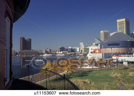 Baltimore, Inner Harbor, MD, Maryland, View of the Inner Harbor from the Lighthouse a Pier 5 in downtown Baltimore. View Large Photo Image Stock Photo - Baltimore, Inner Harbor, MD, Maryland, View of the Inner Harbor from the Lighthouse a Pier 5 in downtown Baltimore.. Fotosearch