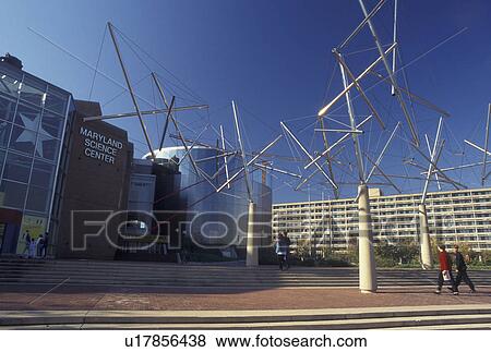 Stock Photo -  Baltimore, MD, Maryland, Maryland Science Center on Inner Harbor in downtown Baltimore.. Fotosearch