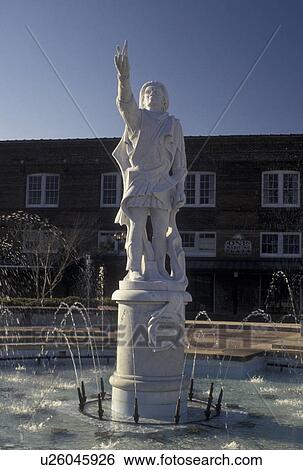 Baton Rouge, Louisiana, LA, Christopher Columbus Statue and fountain at Riverfront Park on the Mississippi River in Baton Rouge. View Large Photo Image Stock Photograph - Baton Rouge, Louisiana, LA, Christopher Columbus Statue and fountain at Riverfront Park on the Mississippi River in Baton Rouge.. Fotosearch