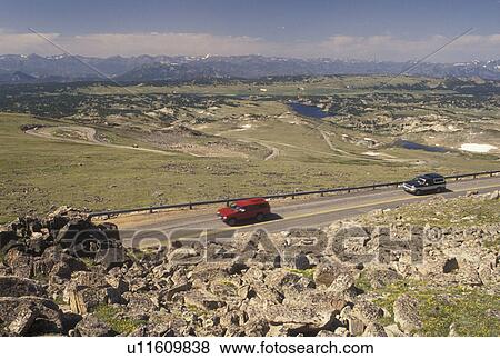 Beartooth Scenic Highway, Shoshone National Forest, WY, Wyoming, Beartooth Scenic Highway in Shoshone Nat'l Forest in Wyoming. View Large Photo Image Stock Photo - Beartooth Scenic Highway, Shoshone National Forest, WY, Wyoming, Beartooth Scenic Highway in Shoshone Nat'l Forest in Wyoming.. Fotosearch