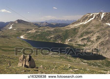 Beartooth Scenic Highway, Shoshone National Forest, WY, Wyoming, Scenic view of the Shoshone Nat'l Forest from Beartooth Scenic Highway in Wyoming. View Large Photo Image Stock Photo - Beartooth Scenic Highway, Shoshone National Forest, WY, Wyoming, Scenic view of the Shoshone Nat'l Forest from Beartooth Scenic Highway in Wyoming.. Fotosearch