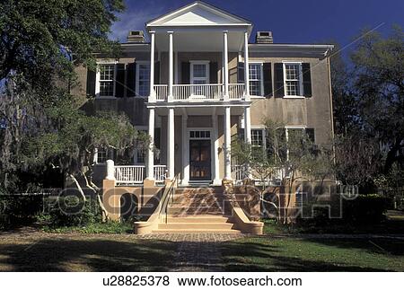 Beaufort, SC, antebellum, mansion, South Carolina, The Thomas Fuller House (Tabby Manse) in the Historic District in the town of Beaufort in the spring. View Large Photo Image Stock Photo - Beaufort, SC, antebellum, mansion, South Carolina, The Thomas Fuller House (Tabby Manse) in the Historic District in the town of Beaufort in the spring.. Fotosearch