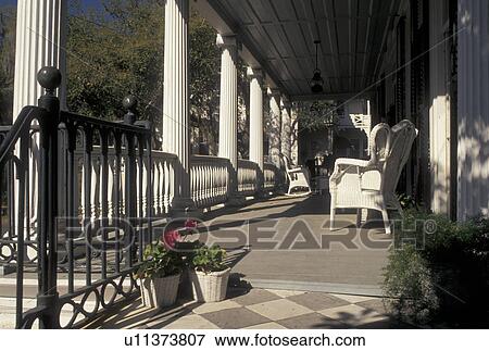 Beaufort, South Carolina, SC, Front porch of the Secession House or Milton Maxey House in the Historic District in the town of Beaufort in the spring. View Large Photo Image Stock Photo -  Beaufort, South Carolina, SC, Front porch of the Secession House or Milton Maxey House in the Historic District in the town of Beaufort in the spring.. Fotosearch