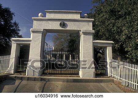 Beauvoir, Biloxi, Mississippi, MS, Entrance to Beauvoir, The Jefferson Davis Home, Presidential Library and Museum, a national historic landmark in Biloxi. View Large Photo Image Stock Photograph - Beauvoir, Biloxi, Mississippi, MS, Entrance to Beauvoir, The Jefferson Davis Home, Presidential Library and Museum, a national historic landmark in Biloxi.. Fotosearch