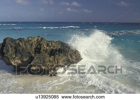 Bermuda, beach, Rugged sea and rocky coastline in Bermuda., View Large Photo Image Stock Photography - Bermuda, beach, Rugged sea and rocky coastline in Bermuda., . Fotosearch