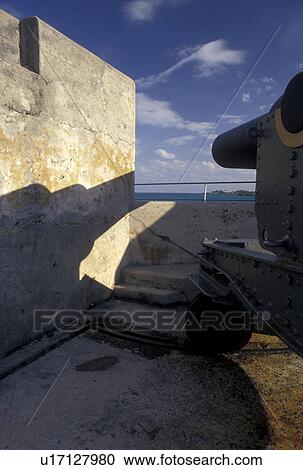 Bermuda, fort, St. George's Parish, Cannon on the ramparts of Fort St. Catherine overlooking the Atlantic Ocean in St George in Bermuda. View Large Photo Image Stock Image - Bermuda, fort, St. George's Parish, Cannon on the ramparts of Fort St. Catherine overlooking the Atlantic Ocean in St George in Bermuda.. Fotosearch