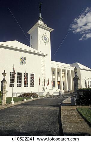 Bermuda, Hamilton, City Hall and The Bermuda National Gallery in the town of Hamilton in Bermuda., View Large Photo Image Stock Image - Bermuda, Hamilton, City Hall and The Bermuda National Gallery in the town of Hamilton in Bermuda., . Fotosearch