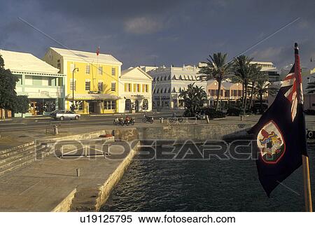 Bermuda, Hamilton, Ferry terminal harbor dock in Hamilton in Bermuda.,  View Large Photo Image Stock Photography -  Bermuda, Hamilton, Ferry terminal harbor dock in Hamilton in Bermuda., . Fotosearch
