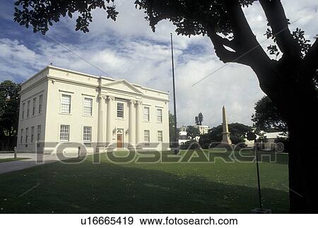 Bermuda, Hamilton, The Cabinet Building and Senate Chamber in the town of Hamilton in Bermuda., View Large Photo Image Stock Photo - Bermuda, Hamilton, The Cabinet Building and Senate Chamber in the town of Hamilton in Bermuda., . Fotosearch