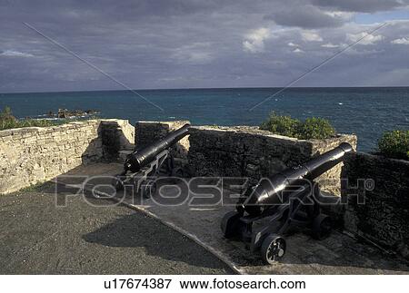 Bermuda, St. George's Parish, Gate's Fort on St. George's Harbor in St George in Bermuda View Large Photo Image Stock Photo - Bermuda, St. George's Parish, Gate's Fort on St. George's Harbor in St George in Bermuda . Fotosearch