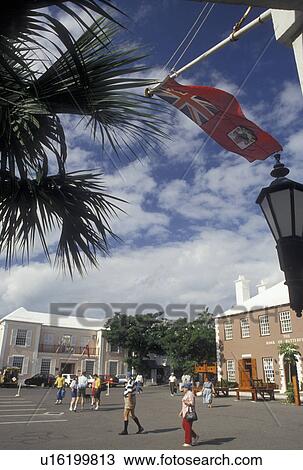 Bermuda, St. George's Parish, King's Square in St George in Bermuda., View Large Photo Image Stock Image - Bermuda, St. George's Parish, King's Square in St George in Bermuda., . Fotosearch