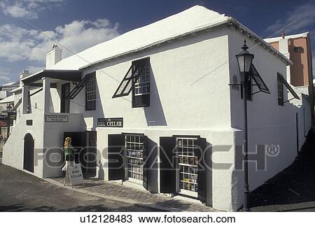 Bermuda, St. George's Parish, Tucker House Museum along Water Street in St George in Bermuda., View Large Photo Image Stock Image - Bermuda, St. George's Parish, Tucker House Museum along Water Street in St George in Bermuda., . Fotosearch