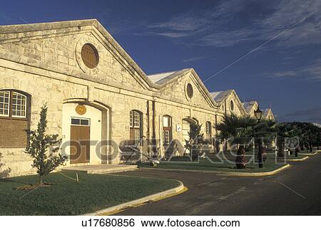 Bermuda, The West End, Sandy's Parish, Royal Naval Dockyard at the end of Ireland Island in Sandy's Parish in Bermuda. View Large Photo Image Stock Photograph - Bermuda, The West End, Sandy's Parish, Royal Naval Dockyard at the end of Ireland Island in Sandy's Parish in Bermuda. . Fotosearch