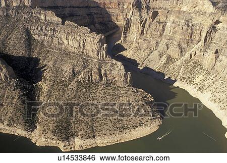 Bighorn Canyon National Recreation Area, Devil Canyon, Bighorn River, MT, WY, Montana, Wyoming, Scenic view of the Bighorn River from Devil Canyon Overlook in Bighorn Canyon Nat'l Recreation Area in Montana. View Large Photo Image Stock Photograph - Bighorn Canyon National Recreation Area, Devil Canyon, Bighorn River, MT, WY, Montana, Wyoming, Scenic view of the Bighorn River from Devil Canyon Overlook in Bighorn Canyon Nat'l Recreation Area in Montana.. Fotosearch