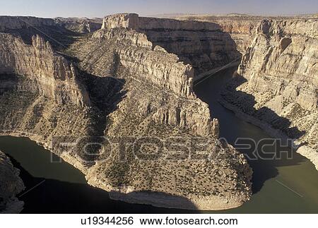 Bighorn Canyon National Recreation Area, Devil Canyon, Bighorn River, MT, WY, Montana, Wyoming, Scenic view of the Bighorn River from Devil Canyon Overlook in Bighorn Canyon Nat'l Recreation Area in Montana. View Large Photo Image Stock Photograph - Bighorn Canyon National Recreation Area, Devil Canyon, Bighorn River, MT, WY, Montana, Wyoming, Scenic view of the Bighorn River from Devil Canyon Overlook in Bighorn Canyon Nat'l Recreation Area in Montana.. Fotosearch