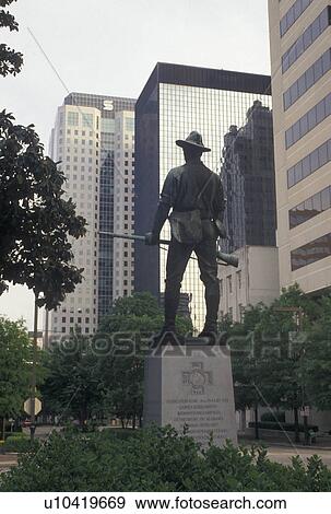 Birmingham, AL, Alabama, Soldier statue at Woodrow Wilson Park in downtown Birmingham. View Large Photo Image Stock Photo - Birmingham, AL, Alabama, Soldier statue at Woodrow Wilson Park in downtown Birmingham.. Fotosearch