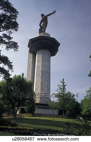 Stock Photo -  Birmingham, AL, Alabama, Vulcan Statue at the summit of Red Mountain in Vulcan Park in Birmingham.. Fotosearch