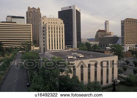 Birmingham, skyline, AL, Alabama, Skyline of downtown Birmingham. View Large Photo Image Stock Image - Birmingham, skyline, AL, Alabama, Skyline of downtown Birmingham.. Fotosearch