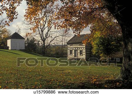 Stock Photograph -  Blacksburg, VA, Virginia, Historic Smithfield Plantation House in autumn in Blacksburg.. Fotosearch