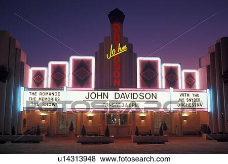 Branson, dinner theater, MO, 76 Country Boulevard, The Strip, Missouri, John Davidson Theatre in Branson in the evening. View Large Photo Image Stock Photo - Branson, dinner theater, MO, 76 Country Boulevard, The Strip, Missouri, John Davidson Theatre in Branson in the evening.. Fotosearch