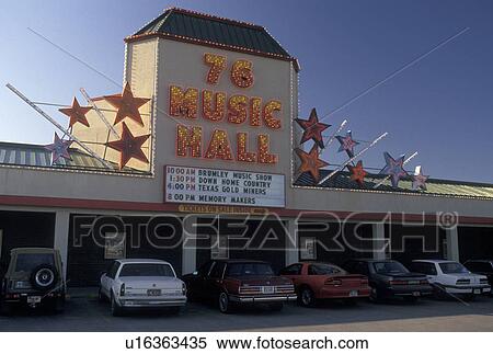 Stock Photography -  Branson, dinner theater, MO, Missouri, 76 Country Boulevard, The Strip, The Music Hall in Branson.. Fotosearch