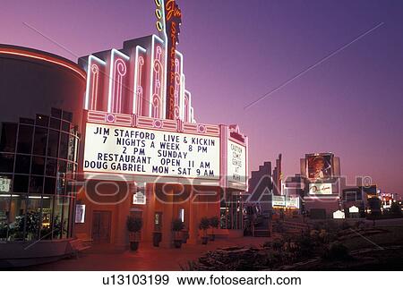 Branson, MO, country music, Missouri, 76 Country Boulevard, The Strip, Jim Stafford Theatre in Branson in the evening. View Large Photo Image Stock Photo - Branson, MO, country music, Missouri, 76 Country Boulevard, The Strip, Jim Stafford Theatre in Branson in the evening.. Fotosearch