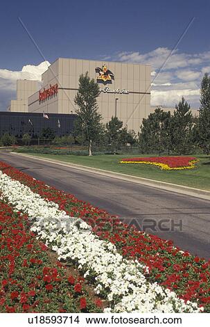 brewery, beer, Fort Collins, CO, Colorado, Flowers decorate the grounds of the Anheuser-Busch Brewery in Fort Collins. View Large Photo Image Picture - brewery, beer, Fort Collins, CO, Colorado, Flowers decorate the grounds of the Anheuser-Busch Brewery in Fort Collins.. Fotosearch