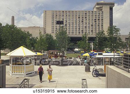 cafT, Kansas City, MO, Missouri, Outdoor cafT at Crown Center Complex in Kansas City. View Large Photo Image Stock Photography - cafT, Kansas City, MO, Missouri, Outdoor cafT at Crown Center Complex in Kansas City.. Fotosearch