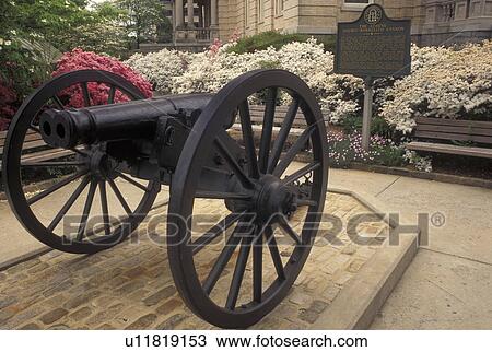 cannon, Athens, GA, Georgia, Double barrelled cannon outside City Hall in Athens in the spring. View Large Photo Image Stock Image - cannon, Athens, GA, Georgia, Double barrelled cannon outside City Hall in Athens in the spring.. Fotosearch