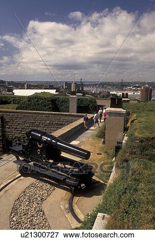 cannon, fort, Citadel, Halifax, Nova Scotia, NS, Canada, Cannon displayed at the Halifax Citadel National Historic Site in Halifax in Nova Scotia. View Large Photo Image Stock Photo - cannon, fort, Citadel, Halifax, Nova Scotia, NS, Canada, Cannon displayed at the Halifax Citadel National Historic Site in Halifax in Nova Scotia. . Fotosearch