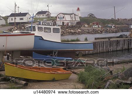 Cape Breton, Cabot Trail, Nova Scotia, NS, Canada, Atlantic Ocean, Scenic view of Neil's Harbor on Cape Breton Island on in Nova Scotia. View Large Photo Image Picture - Cape Breton, Cabot Trail, Nova Scotia, NS, Canada, Atlantic Ocean, Scenic view of Neil's Harbor on Cape Breton Island on in Nova Scotia. . Fotosearch