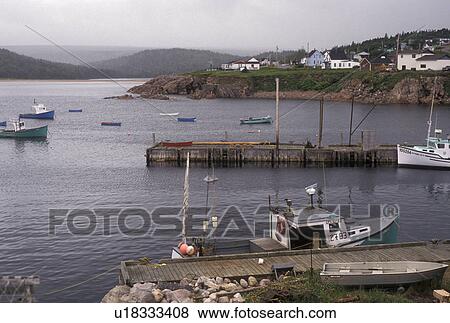 Cape Breton, Cabot Trail, Nova Scotia, NS, Canada, Atlantic Ocean, Scenic view of Neil's Harbor on Cape Breton Island on in Nova Scotia. View Large Photo Image Stock Photo - Cape Breton, Cabot Trail, Nova Scotia, NS, Canada, Atlantic Ocean, Scenic view of Neil's Harbor on Cape Breton Island on in Nova Scotia. . Fotosearch
