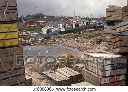 Cape Breton, Cabot Trail, Nova Scotia, NS, Canada, Atlantic Ocean, Scenic view of Neil's Harbor on Cape Breton Island on in Nova Scotia. View Large Photo Image Stock Photography - Cape Breton, Cabot Trail, Nova Scotia, NS, Canada, Atlantic Ocean, Scenic view of Neil's Harbor on Cape Breton Island on in Nova Scotia. . Fotosearch