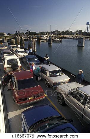 car ferry, Outer Banks, North Carolina, NC, Cedar Island-Ocracoke Car Ferry to Cape Hatteras National Seashore on the Outer Banks. View Large Photo Image Stock Photography - car ferry, Outer Banks, North Carolina, NC, Cedar Island-Ocracoke Car Ferry to Cape Hatteras National Seashore on the Outer Banks.. Fotosearch