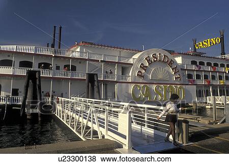 Stock Photo -  casino, Biloxi, Mississippi, riverboat, MS, President Casino Riverboat on the Gulf of Mexico in Biloxi.. Fotosearch