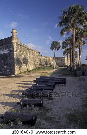 Castillo de San Marcos National Monument, St. Augustine, FL, Florida, Spanish fortress, Castillo de San Marcos Nat'l Monument, the oldest masonry fort in the United States, in the Old City of Saint Augustine. View Large Photo Image Stock Photo - Castillo de San Marcos National Monument, St. Augustine, FL, Florida, Spanish fortress, Castillo de San Marcos Nat'l Monument, the oldest masonry fort in the United States, in the Old City of Saint Augustine.. Fotosearch