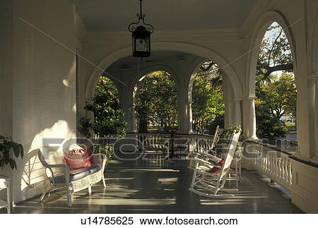 Charleston, bed & breakfast, South Carolina, SC, The front porch at Two Meeting Street Inn in downtown Charleston in the spring. View Large Photo Image Stock Photography - Charleston, bed & breakfast, South Carolina, SC, The front porch at Two Meeting Street Inn in downtown Charleston in the spring.. Fotosearch