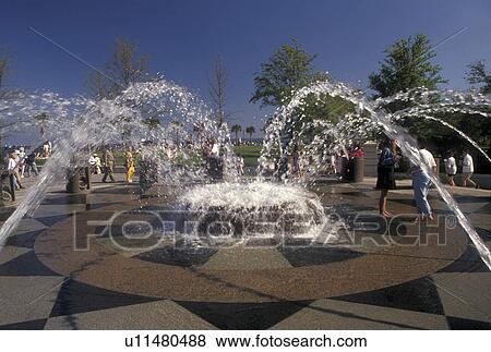 Charleston, South Carolina, SC, Fountain at Waterfront Park along Charleston Bay in Charleston in the spring. View Large Photo Image Stock Photo - Charleston, South Carolina, SC, Fountain at Waterfront Park along Charleston Bay in Charleston in the spring.. Fotosearch