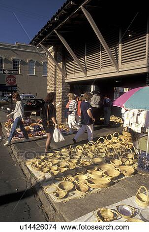 Charleston, The Old City Market, South Carolina, SC, Public Market an outdoor market in downtown Charleston in the spring. View Large Photo Image Picture - Charleston, The Old City Market, South Carolina, SC, Public Market an outdoor market in downtown Charleston in the spring.. Fotosearch
