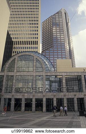 Stock Image -  Charlotte, NC, North Carolina, High rise buildings in downtown Charlotte.. Fotosearch
